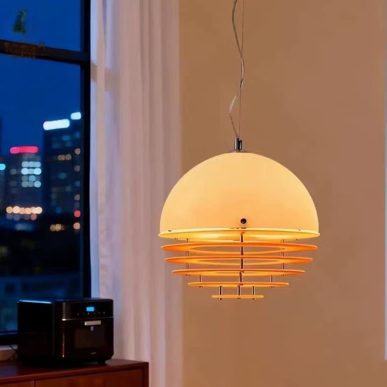 Tiered Louvered Hive Pendant Light