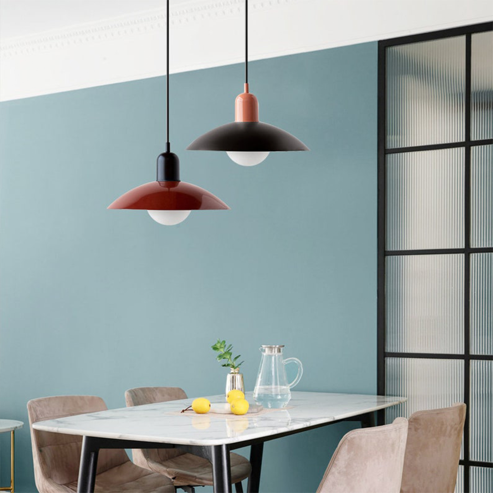 Mid Century Colorful Macaron Bauhaus Pendant Light