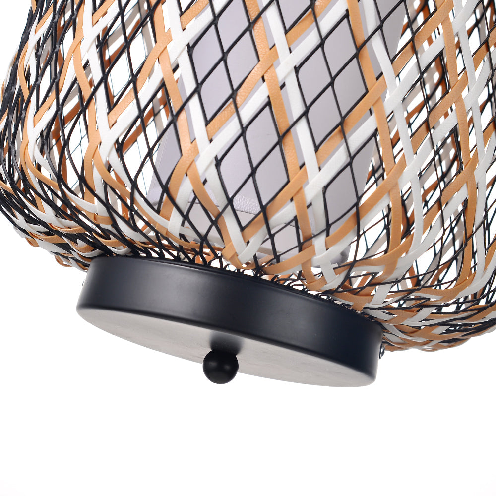 Bamboo Mesh Lantern Pendant Light