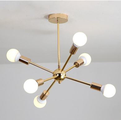 Gold Sputnik Starburst Chandelier