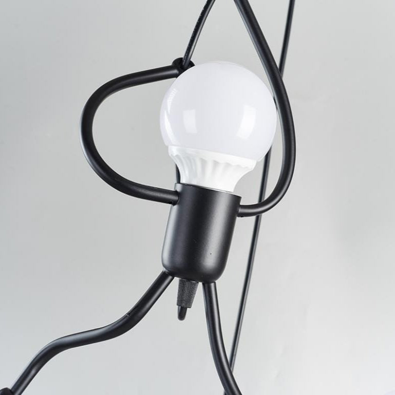 Iron Figure Adjustable Pendant Light