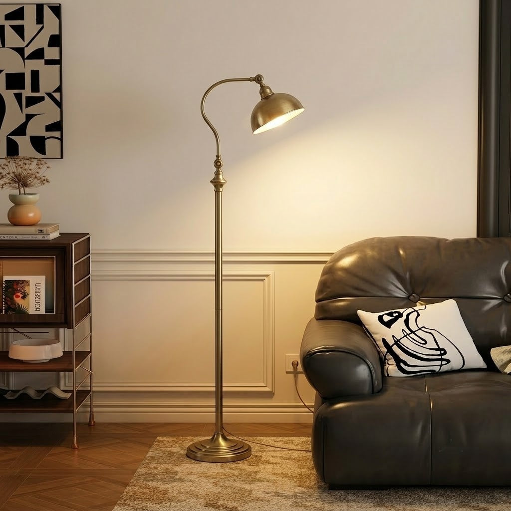 Adjustable Metal Reading Floor Lamp