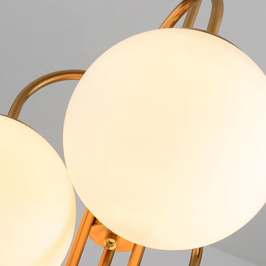 Gooseneck Orb 6-Light Chandelier