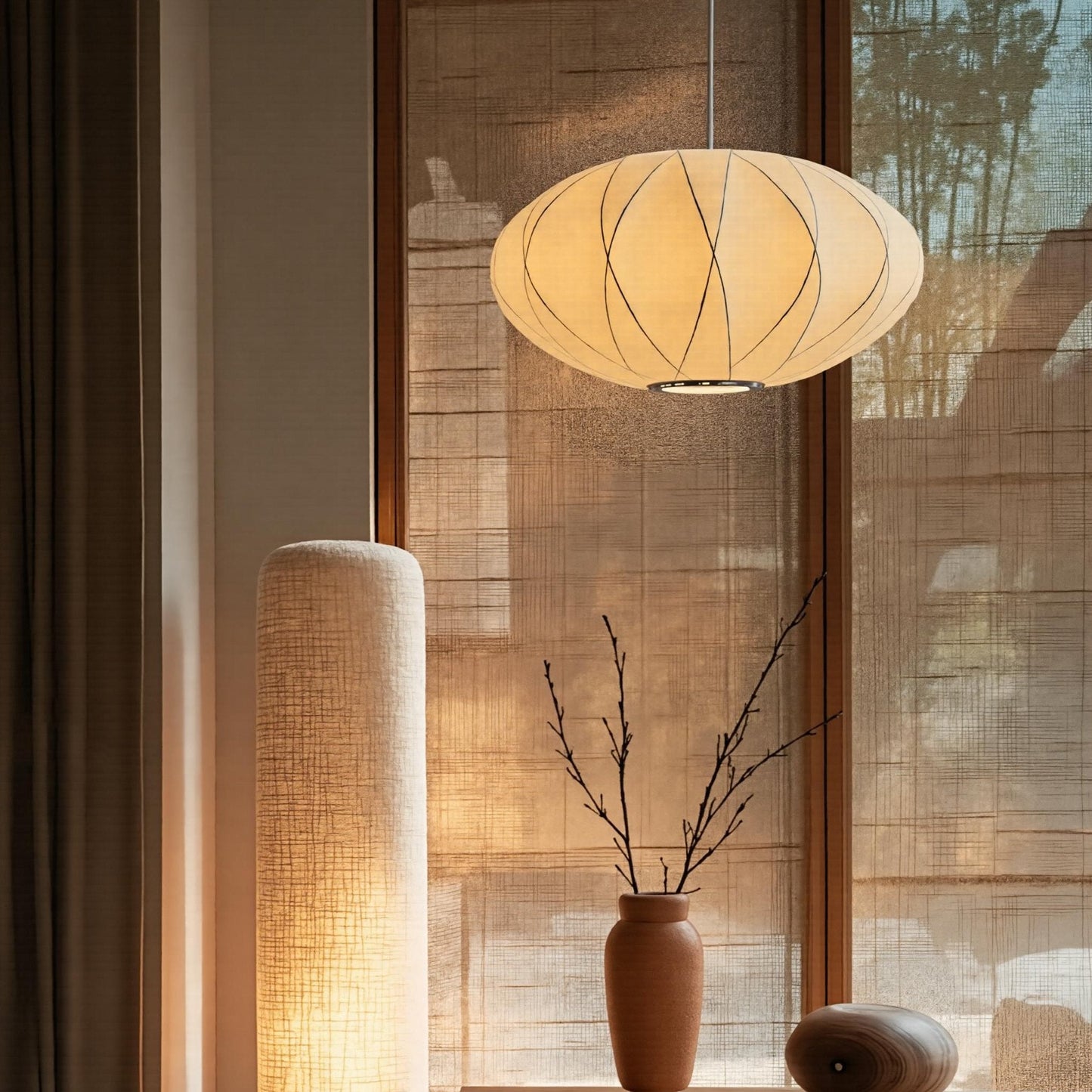 Silk Cocoon Cloud Pendant Light