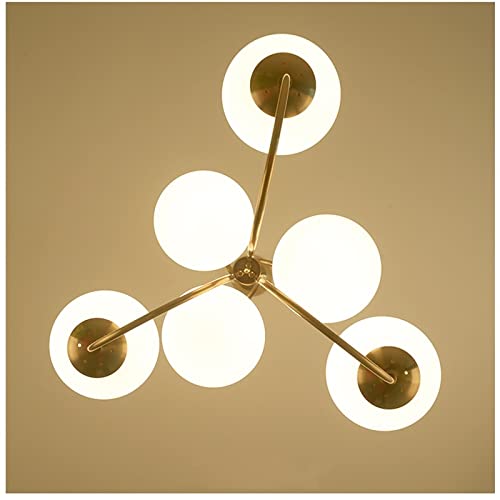 Gooseneck Orb 6-Light Chandelier