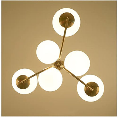 Gooseneck Orb 6-Light Chandelier