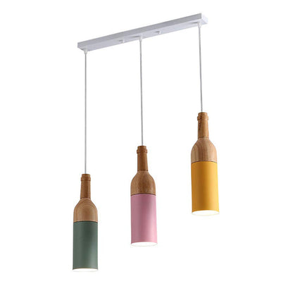 Wine Bottle Cluster Pendant Light
