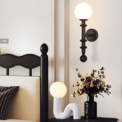Memphis Wavy Ribbed Ceramic Table Lamp