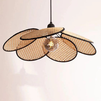 Modern Handwoven Rattan Lampshade