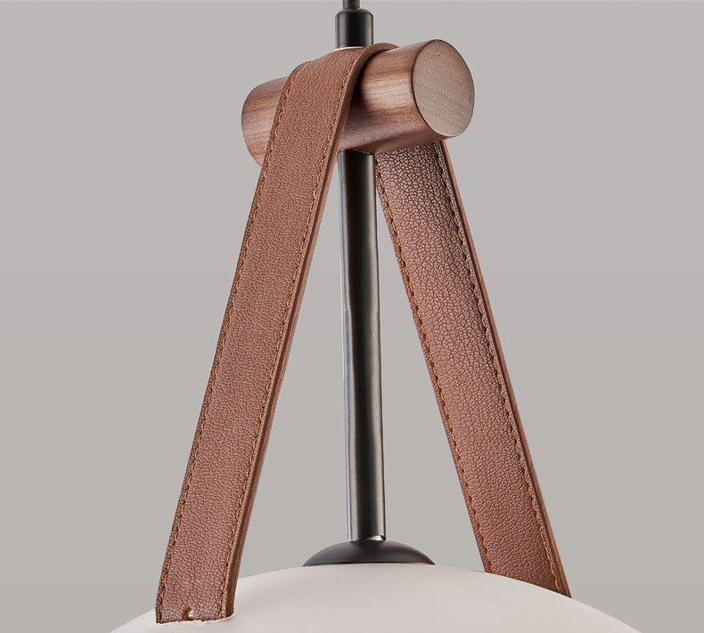 Black Walnut and Glass Bar Pendant