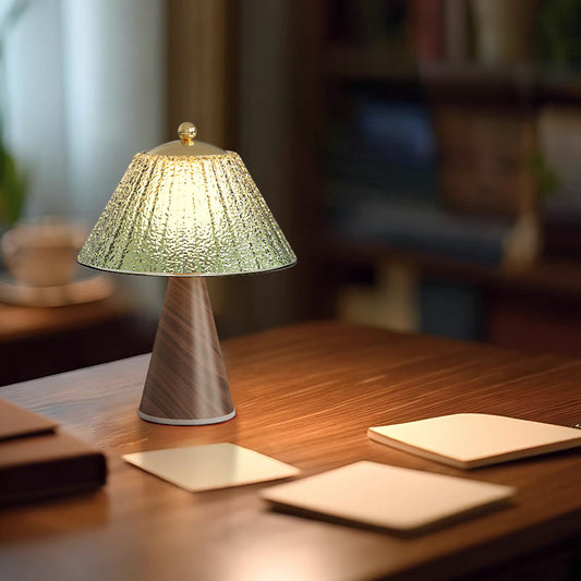 French Retro Glass Bedside Night Lamp