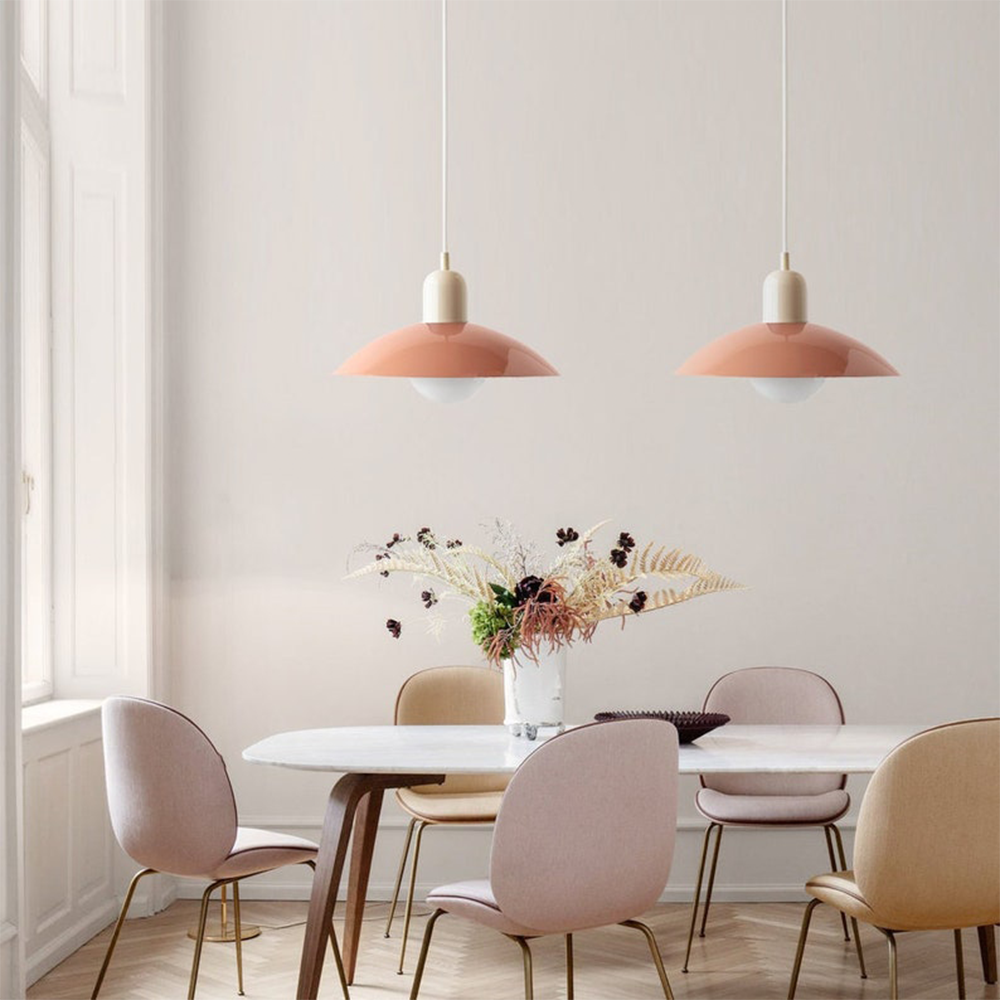 Mid Century Colorful Macaron Bauhaus Pendant Light