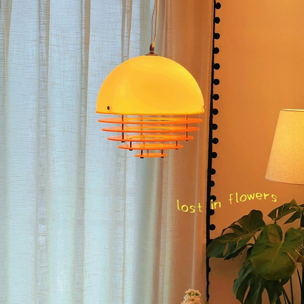 Tiered Louvered Hive Pendant Light