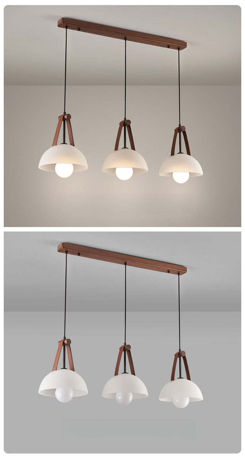 Black Walnut and Glass Bar Pendant