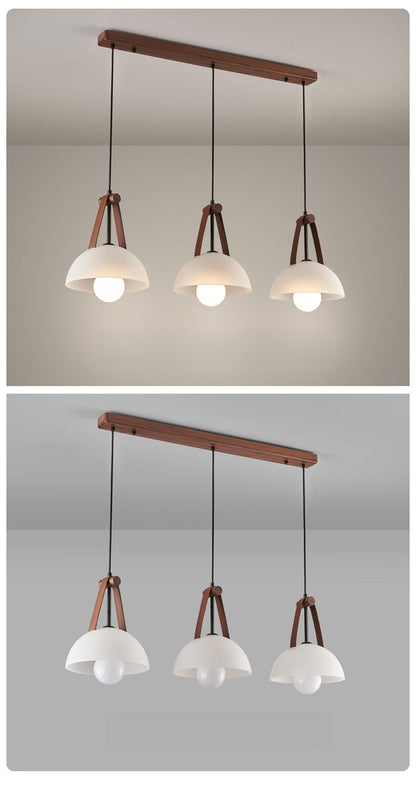 Black Walnut and Glass Bar Pendant