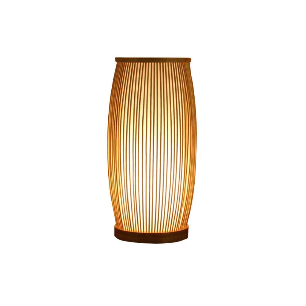Slim Bamboo Bedside Desk Lamp