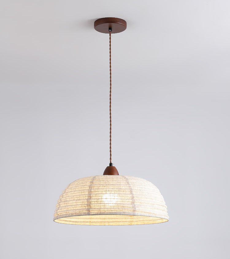 Wabi-Sabi Fabric Pendant Light
