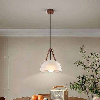 Black Walnut and Glass Bar Pendant
