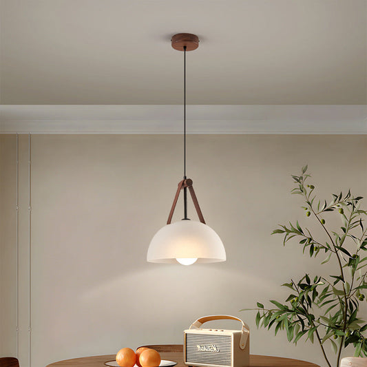 Black Walnut and Glass Bar Pendant