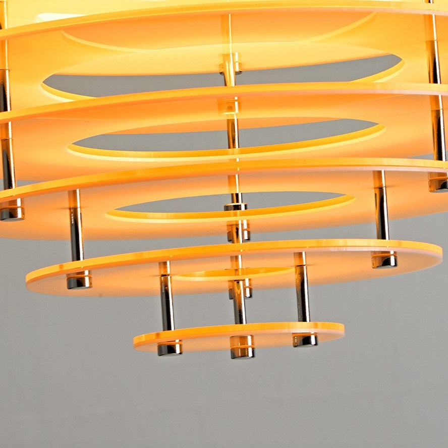 Tiered Louvered Hive Pendant Light