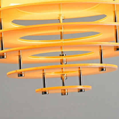 Tiered Louvered Hive Pendant Light