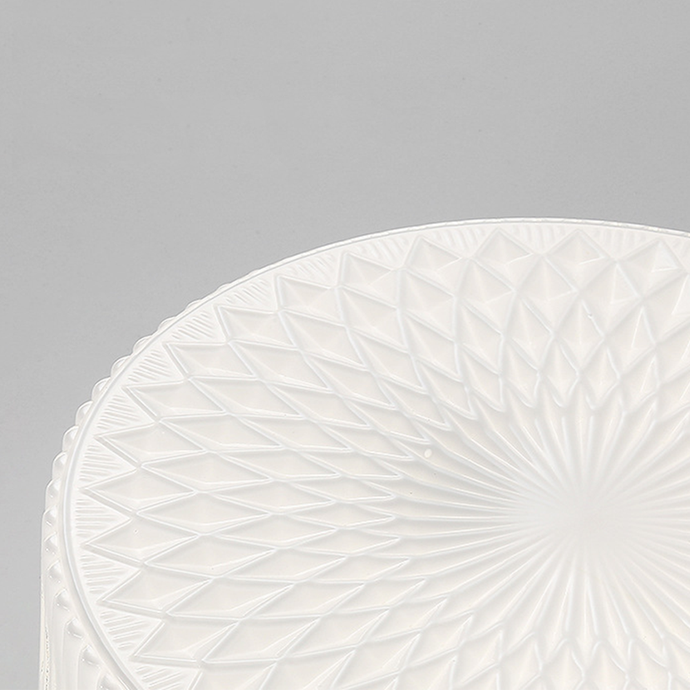 Retro Nostalgia Milky White Art Glass Ceiling Light