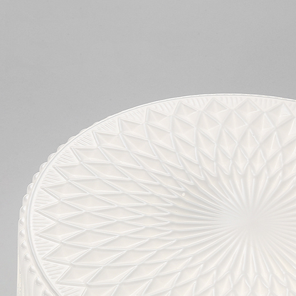 Retro Nostalgia Milky White Art Glass Ceiling Light