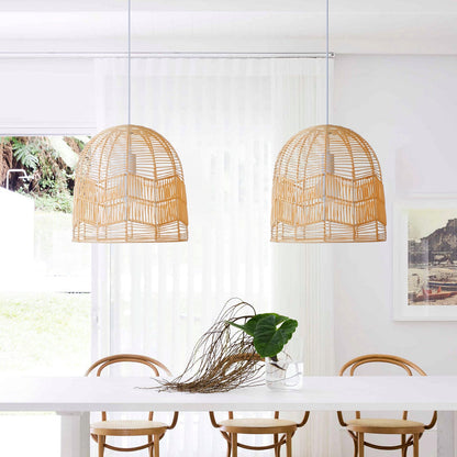 Handwoven Rattan Bamboo Ceiling Lamp