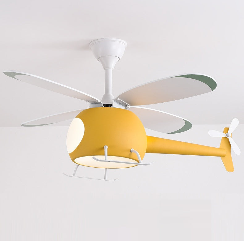 Helicopter Kids Ceiling Fan Light