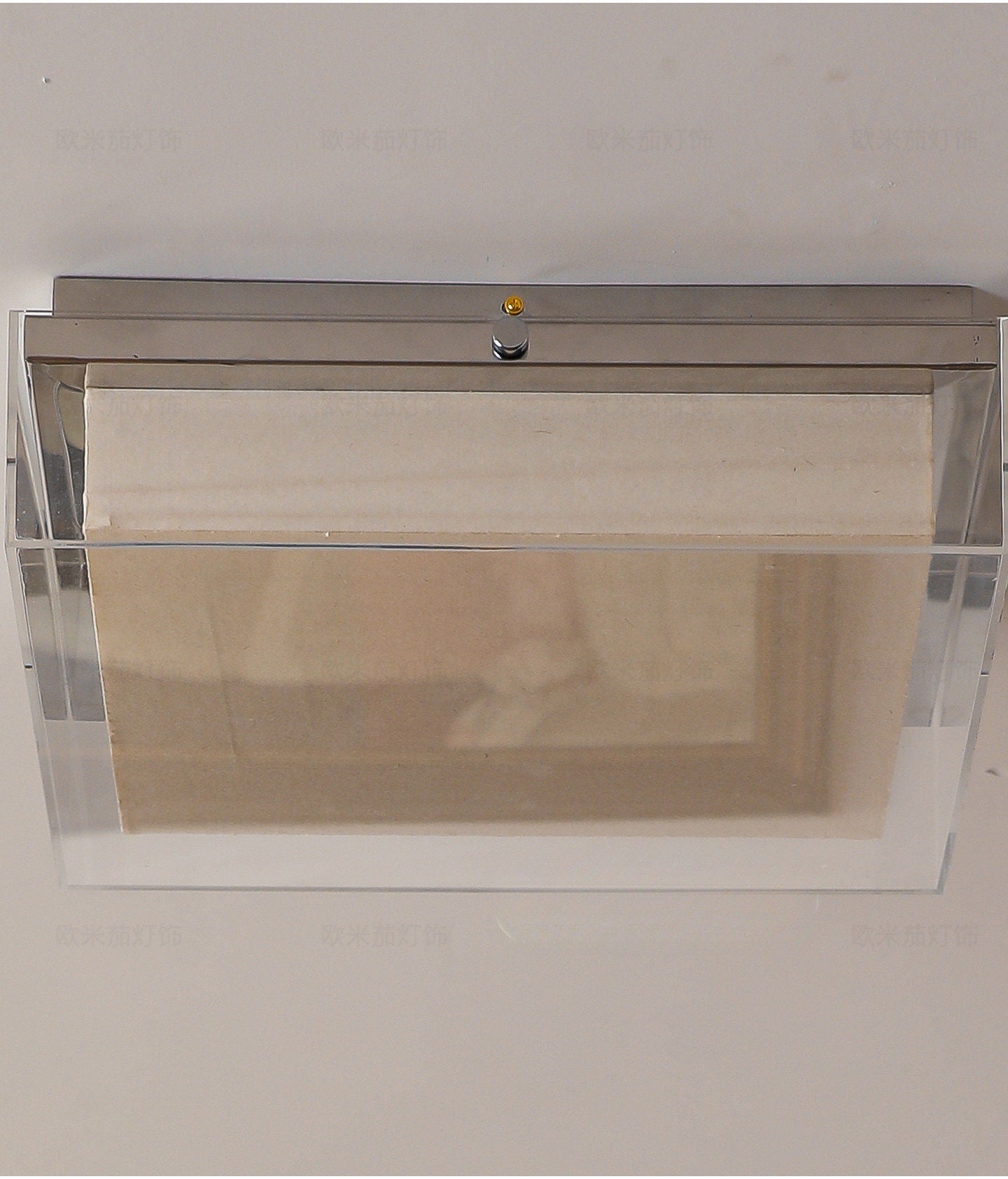 Layered Square Acrylic Flush Mount