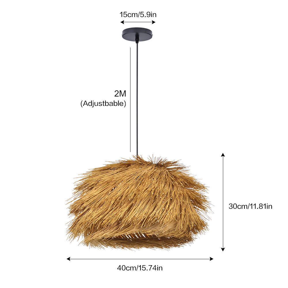 Grass Tassel Shaggy Pendant Light