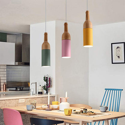 Wine Bottle Cluster Pendant Light