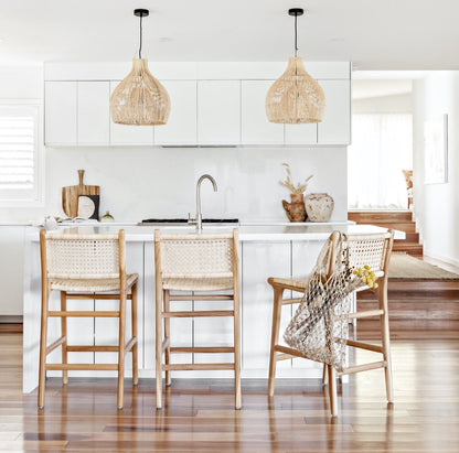 Rattan Gourd Pendant Light