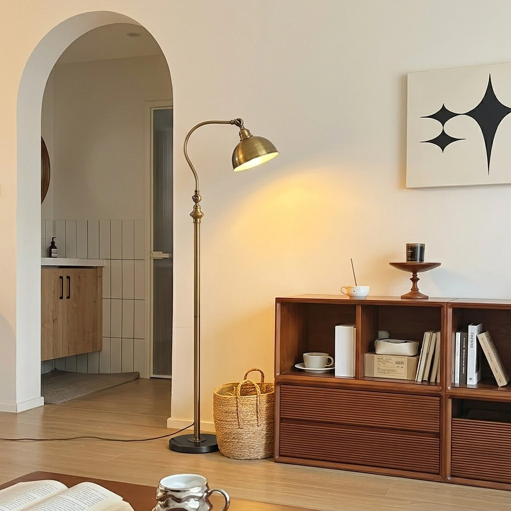 Adjustable Metal Reading Floor Lamp