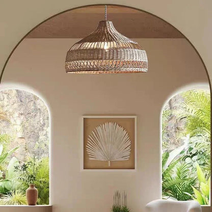 Wicker Basket Rattan Lamp Shade