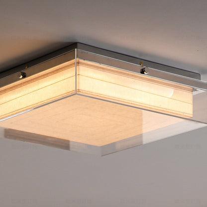 Layered Square Acrylic Flush Mount