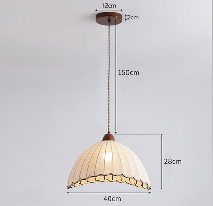 Wabi-Sabi Fabric Pendant Light