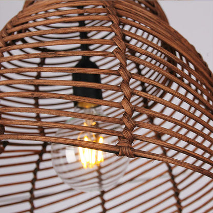 Conch Wicker Handmade Rattan Lamp