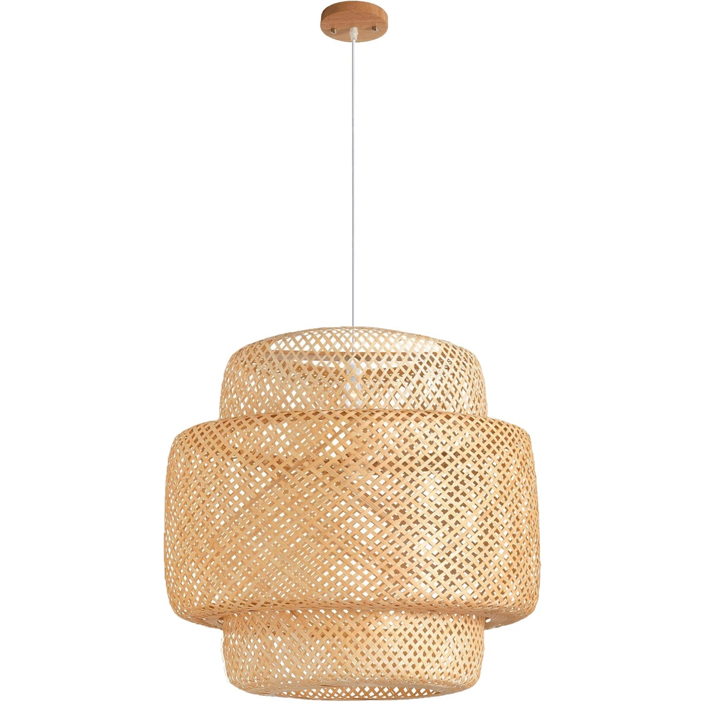 Sculptural Bamboo Pendant Lampshade