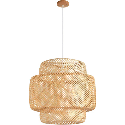 Sculptural Bamboo Pendant Lampshade