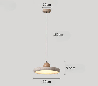 Travertine Wabi-Sabi Pendant Light