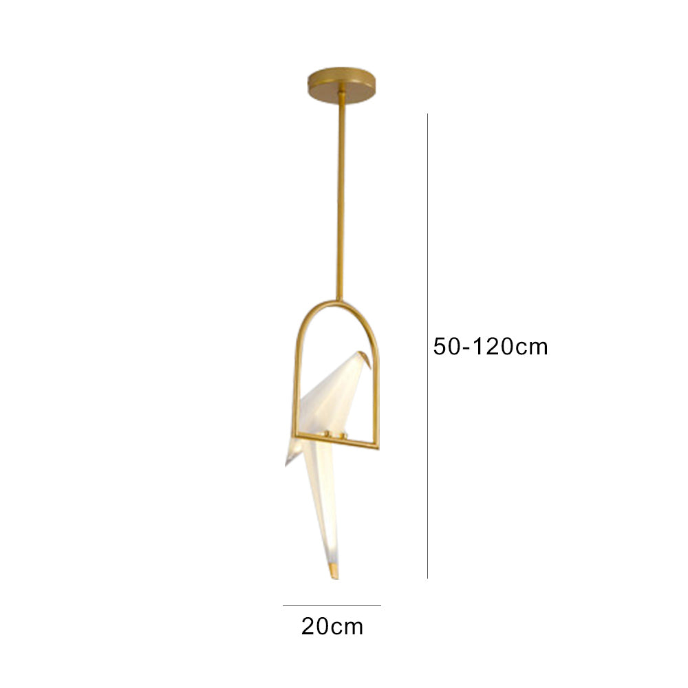 Paper Crane Origami Bird Pendant Light