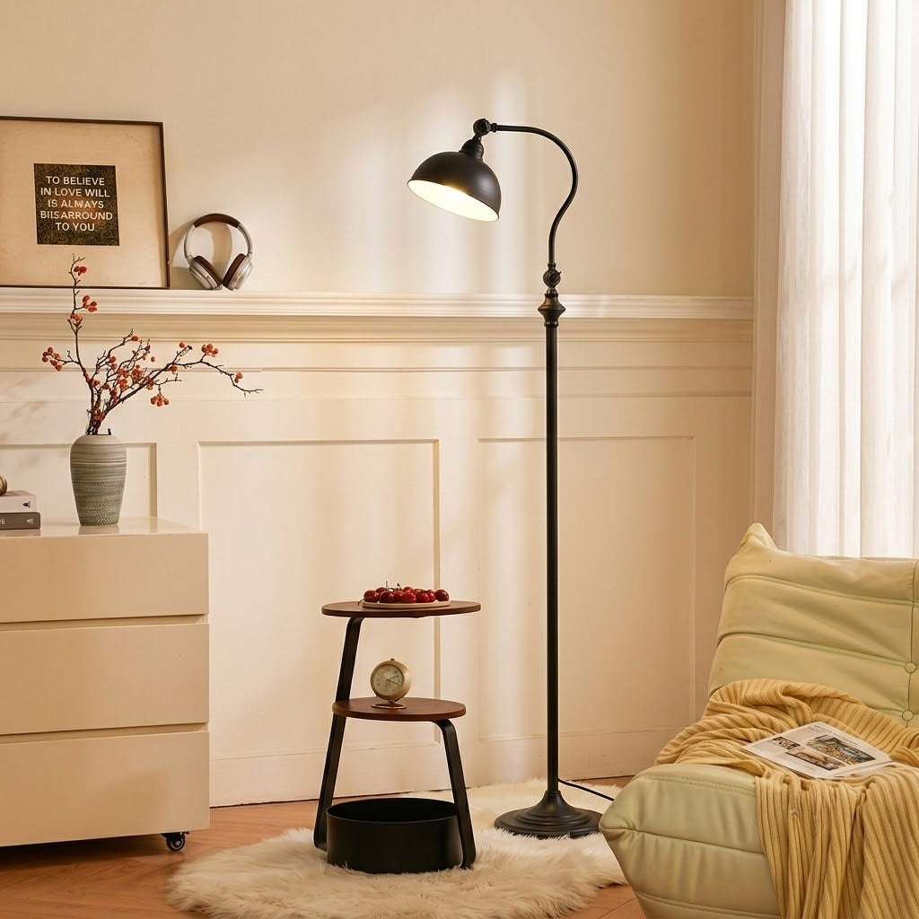 Adjustable Metal Reading Floor Lamp