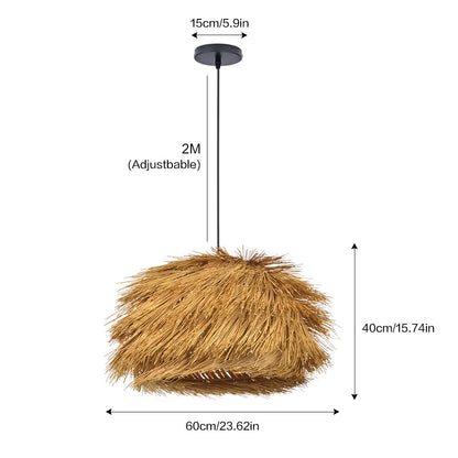 Grass Tassel Shaggy Pendant Light