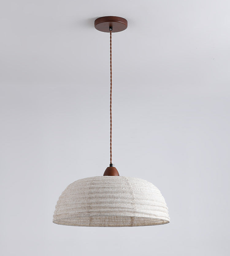 Wabi-Sabi Fabric Pendant Light