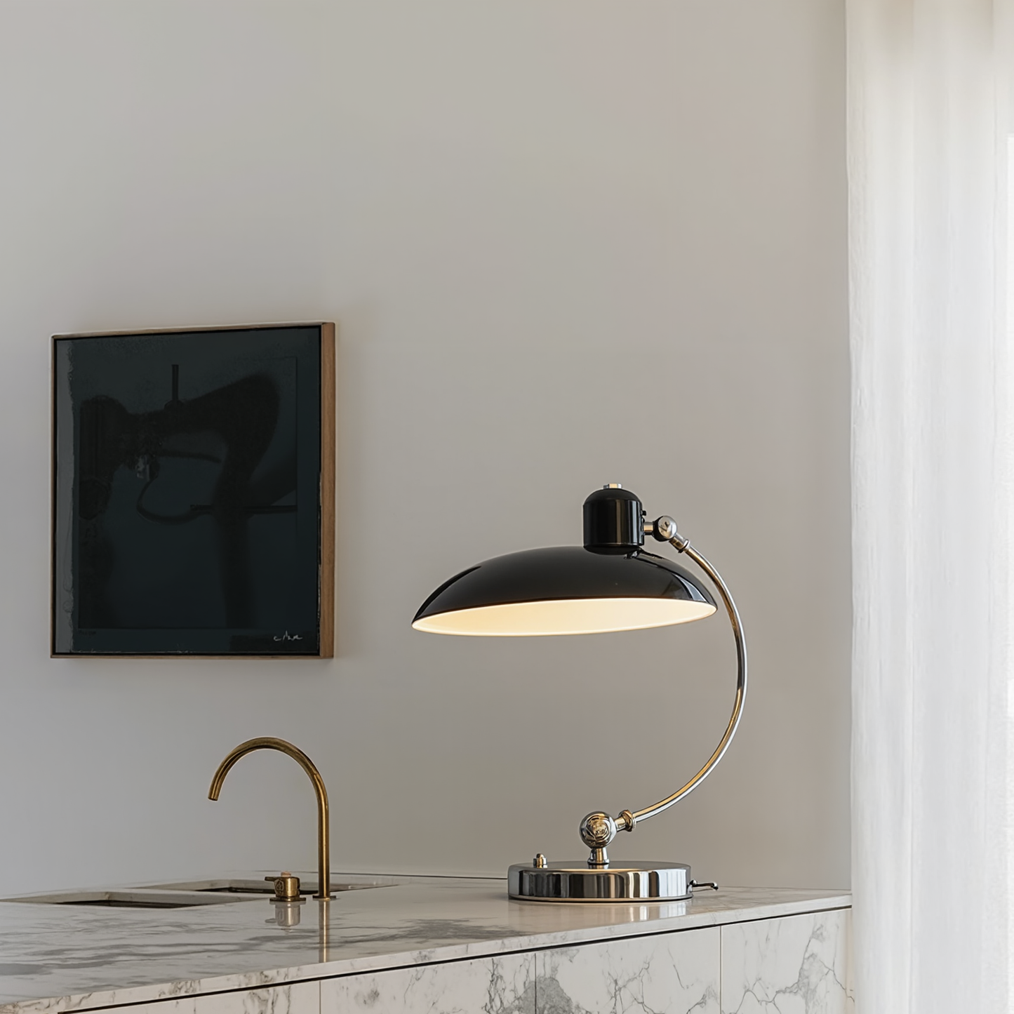 Bauhaus Gooseneck Banker's Desk Lamp