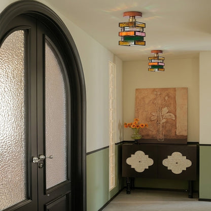 Handcrafted Stained Glass Ceiling Light