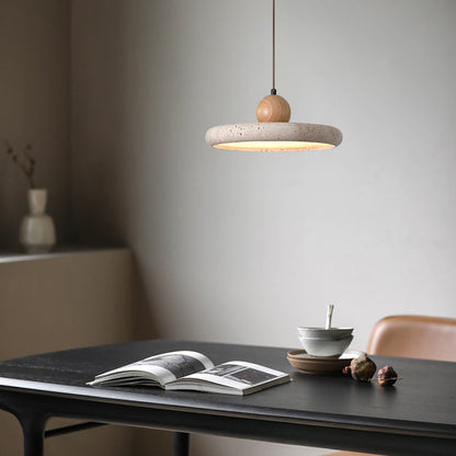 Travertine Wabi-Sabi Pendant Light