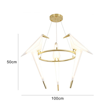 Paper Crane Origami Bird Pendant Light