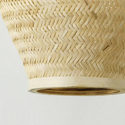 Tall Bamboo Column Pendant Light